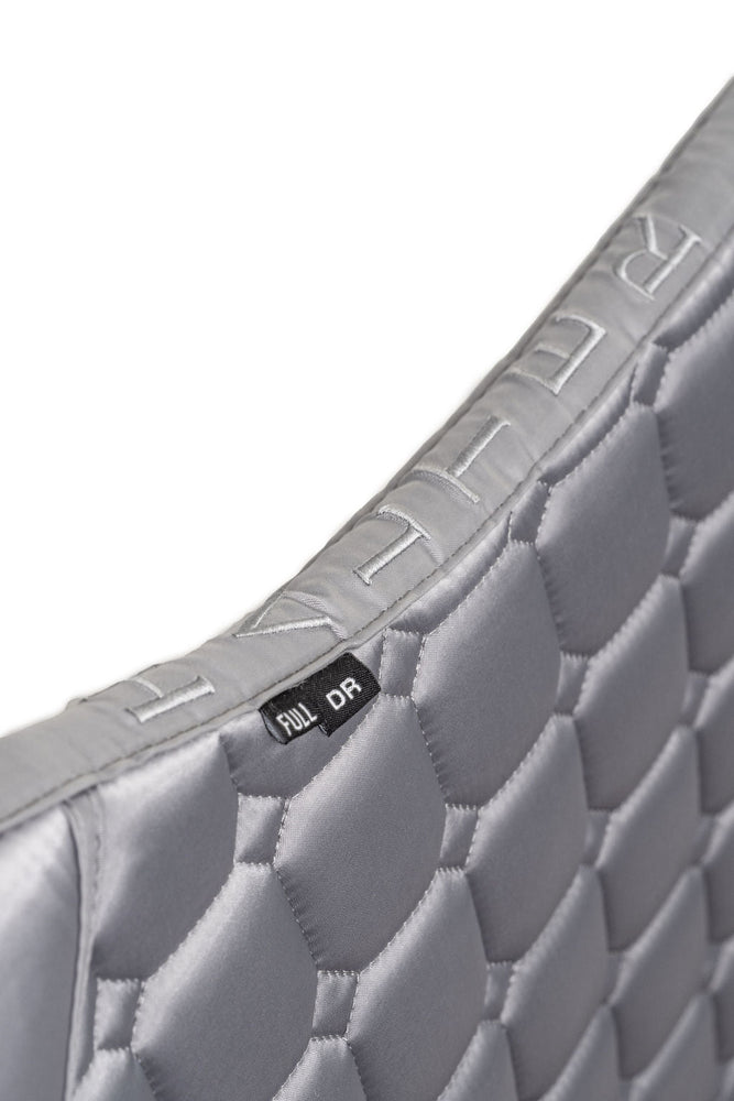 Satin Classic Dressage Saddle Pad - Platinum - Equine Exchange Tack Shop