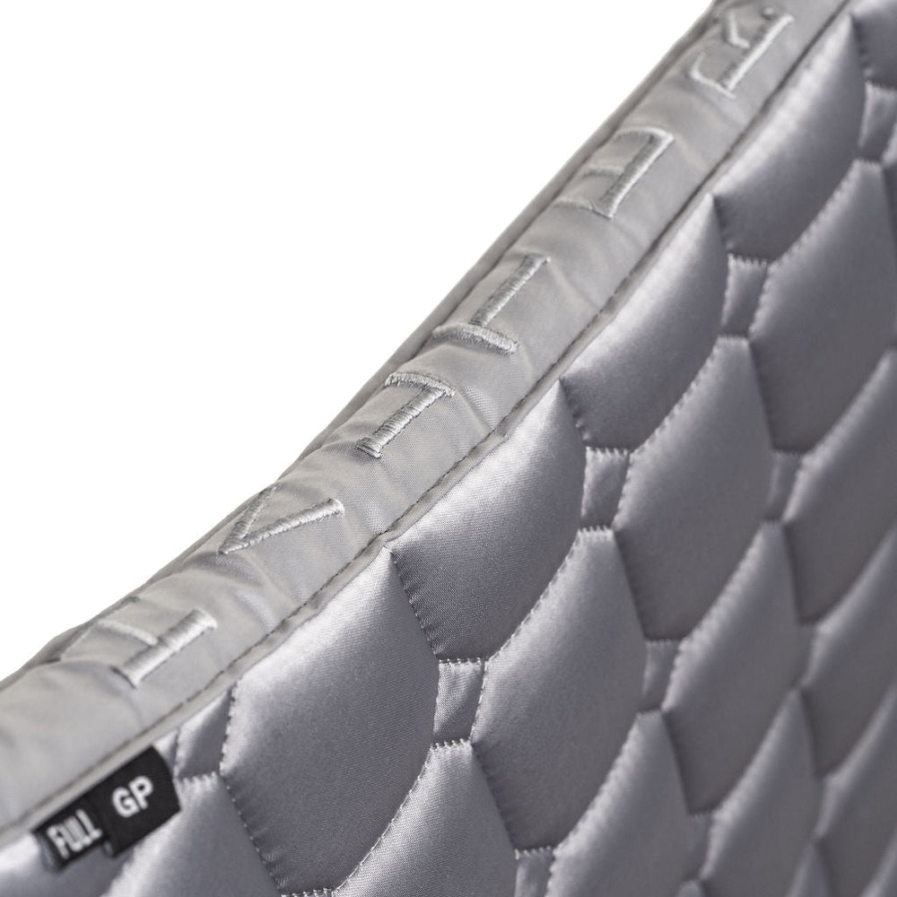 Satin Classic Jump Saddle Pad - Platinum - Equine Exchange Tack Shop