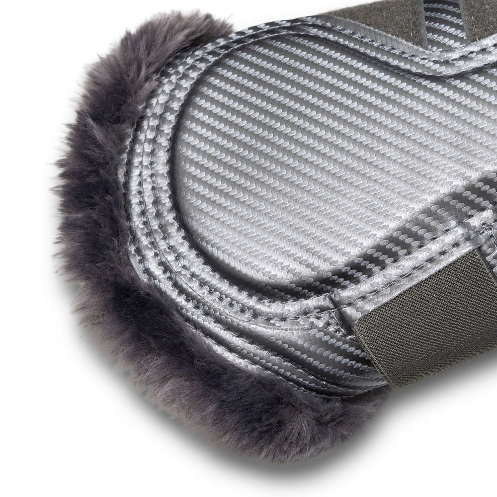 Metallics Collection: Carbon Tech Brushing Boots - Platinum - Equine Exchange Tack Shop
