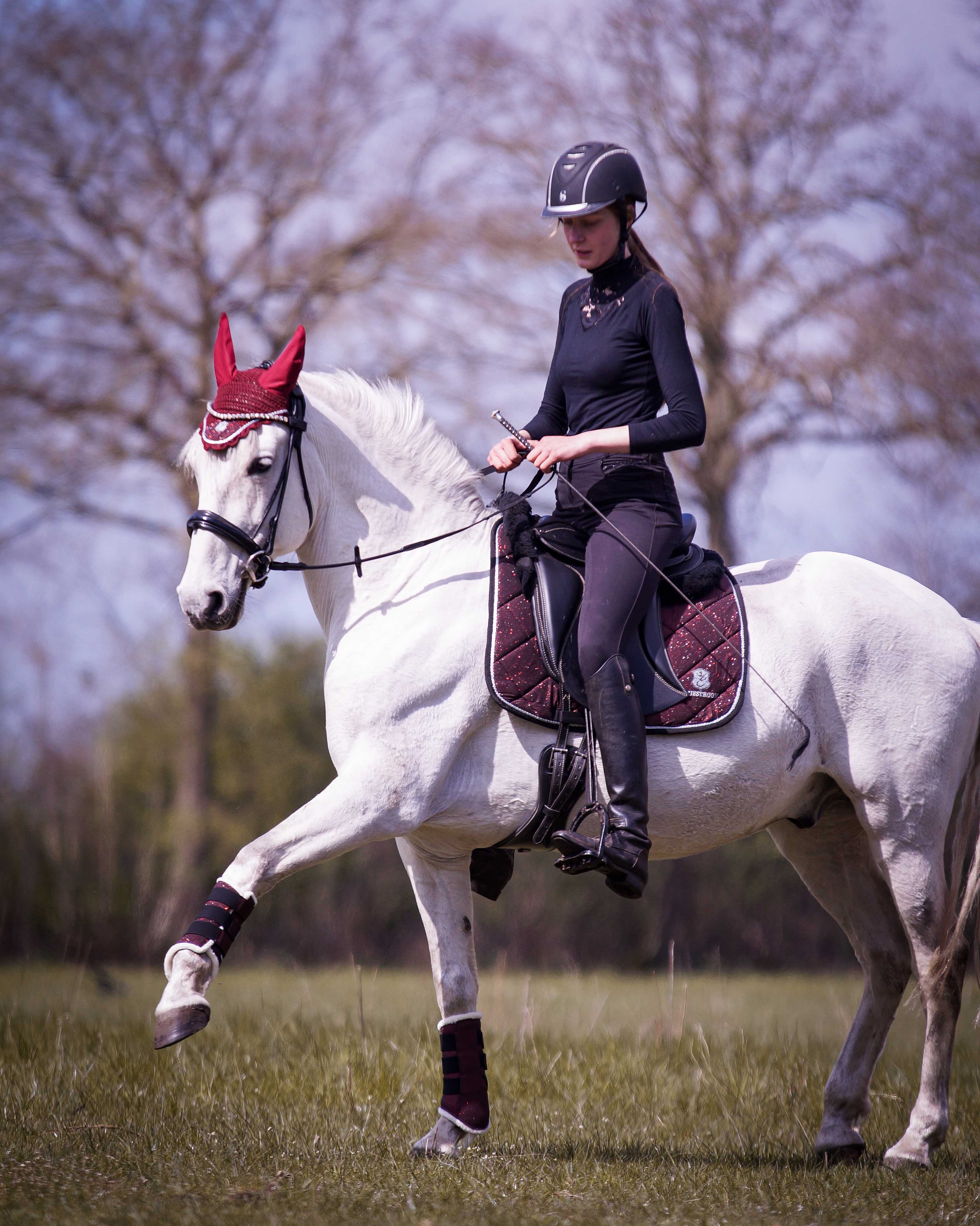 Burgundy Saddle Pad Set - Equine Exchange Tack Shop