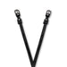 Showstopper Black Patent Leather & Clear Crystal Rivet Spur Straps - Equine Exchange Tack Shop