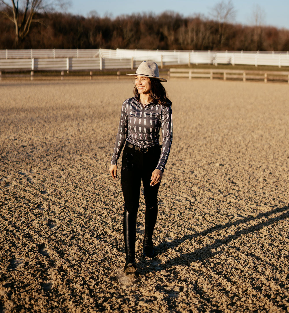 D. D. Prints with a Purpose DDF RENEE Long Sleeved Training Shirt - Equine Exchange Tack Shop