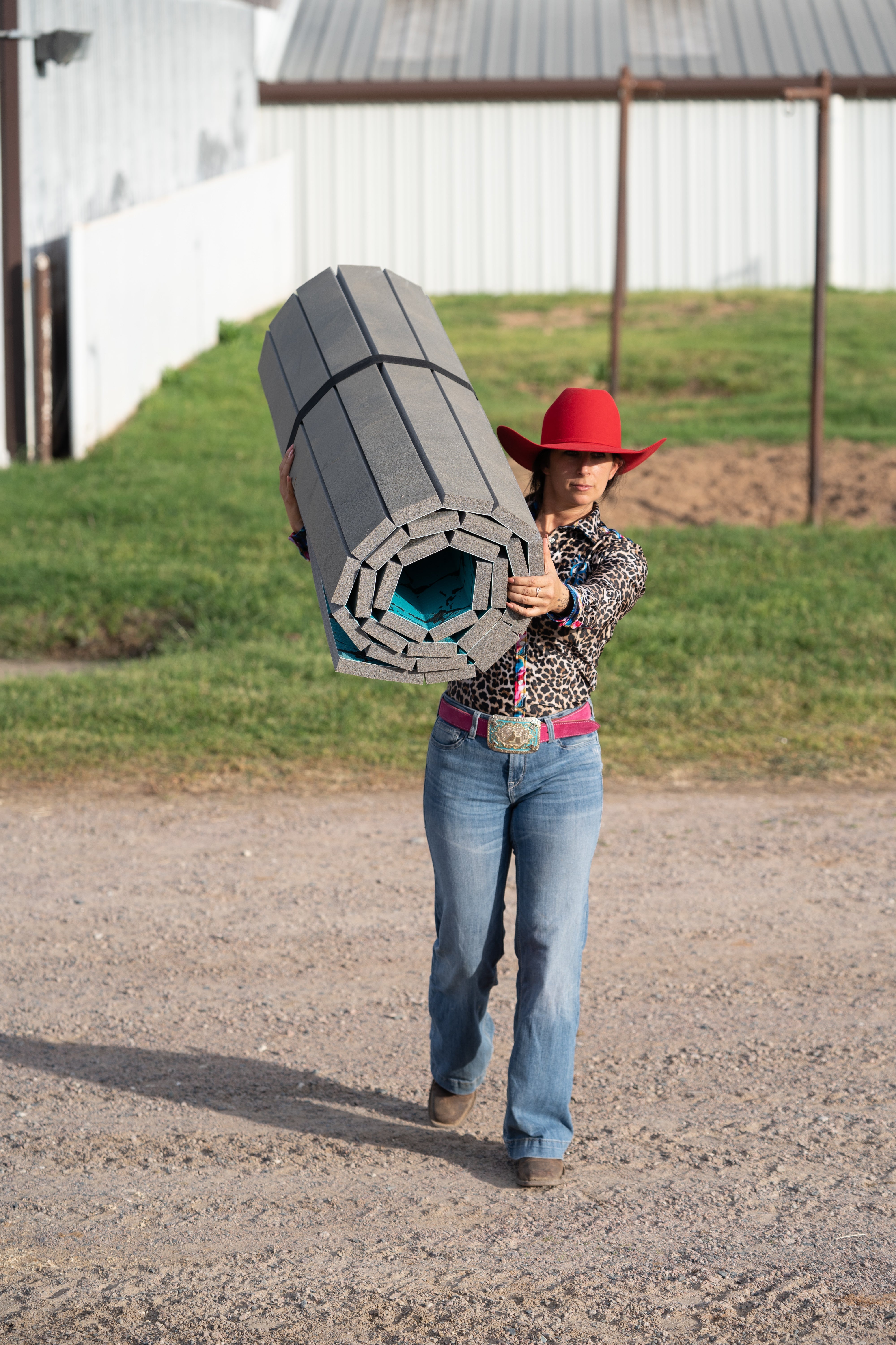 5x10ft Turquoise Stone Stall Mat - Equine Exchange Tack Shop