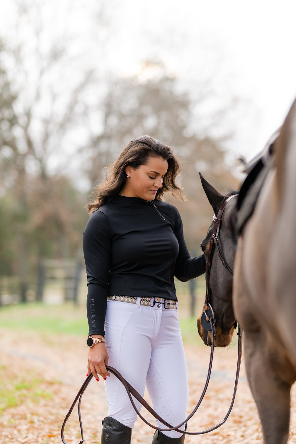 Patton Side Zip Pullover - Black - Equine Exchange Tack Shop