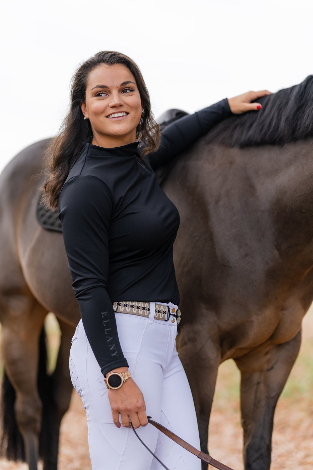 Patton Side Zip Pullover - Black - Equine Exchange Tack Shop