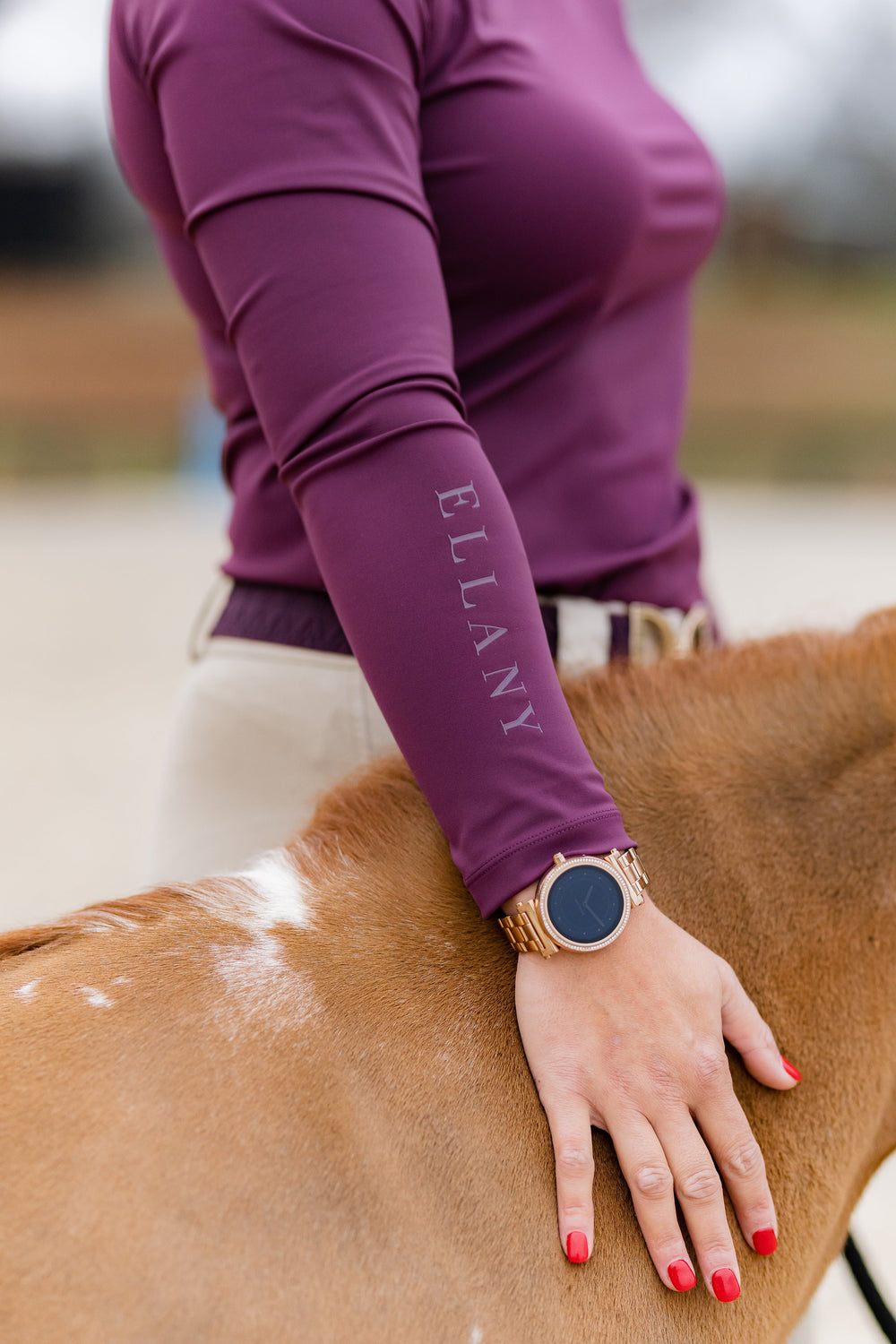 Patton Side Zip Pullover - Bordeaux - Equine Exchange Tack Shop