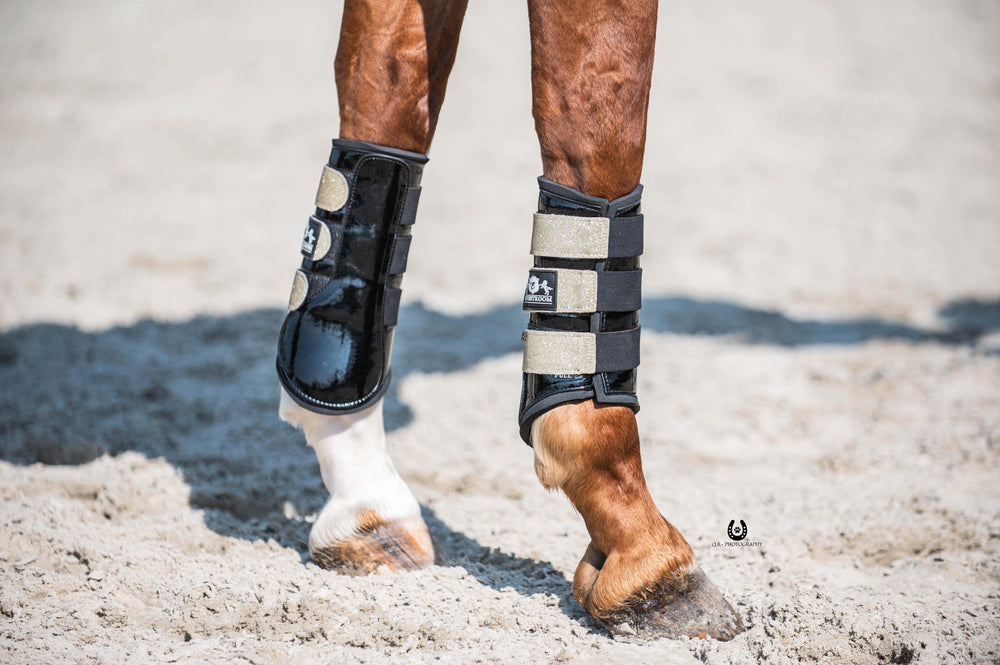 Champagne Signature Brushing Boots - Equine Exchange Tack Shop