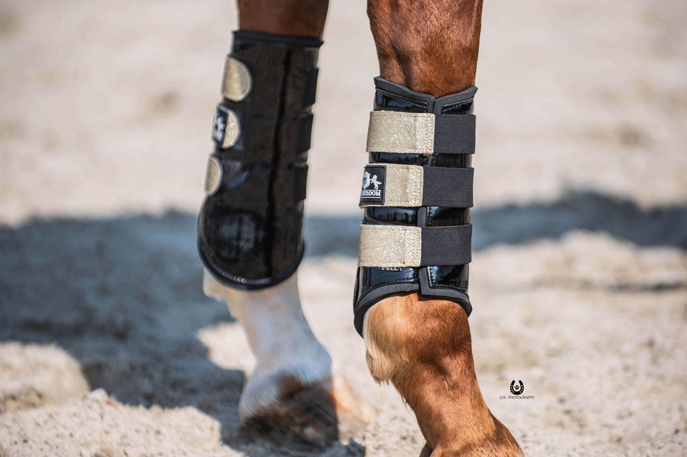 Champagne Signature Brushing Boots - Equine Exchange Tack Shop
