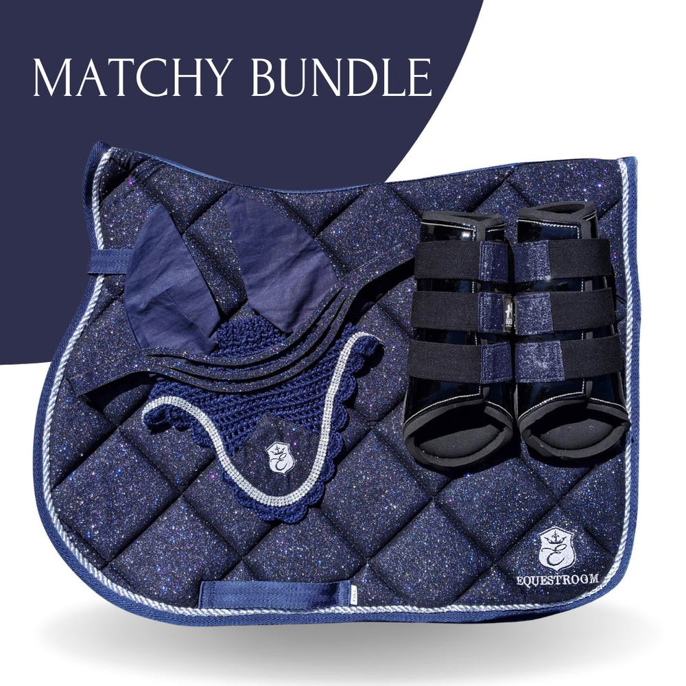 Deep Sapphire Saddle Pad Set - Equine Exchange Tack Shop
