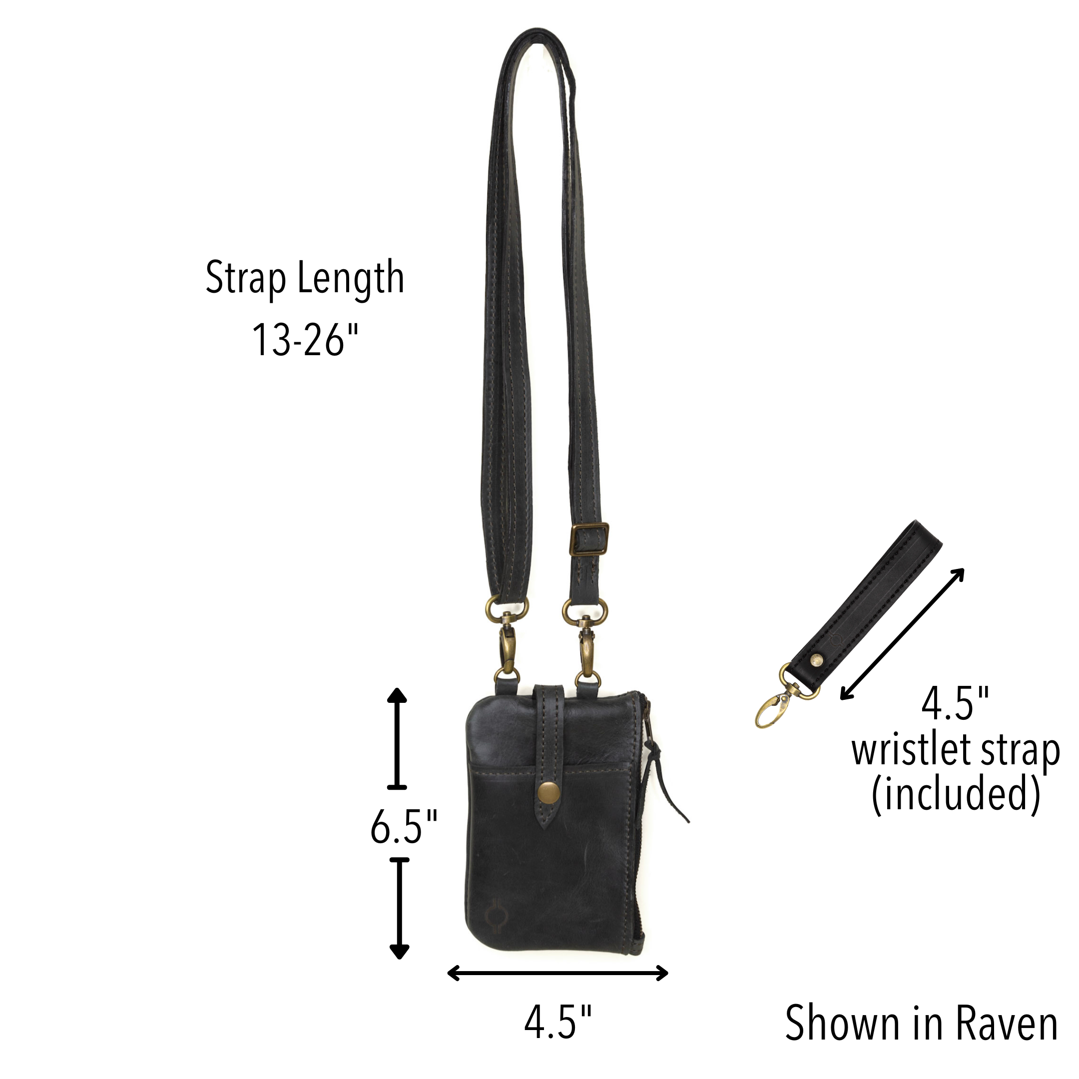 Scalloped Edge Concert Wristlet with Crossbody: Sunset