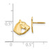 Kids Horse Head Screw Back Post Earrings in 14k Yellow Gold - Equine Exchange Tack Shop