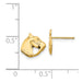 Kids Small Polished Horse Head Post Earrings in 14k Yellow Gold - Equine Exchange Tack Shop