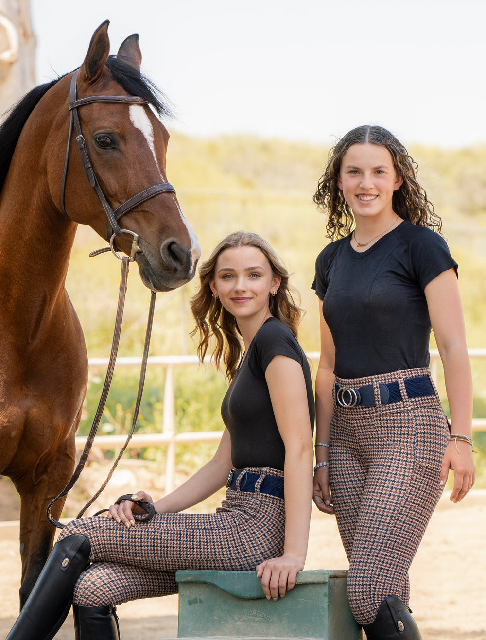 Athletic Breech - English Houndstooth - Equine Exchange Tack Shop