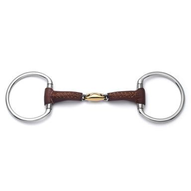 Eggbutt Lozenge Leather Covered Snaffle - Equine Exchange Tack Shop