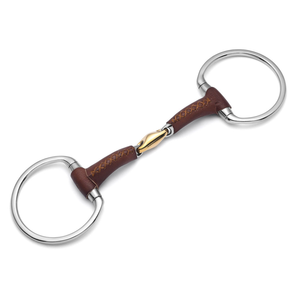 Eggbutt Lozenge Leather Covered Snaffle - Equine Exchange Tack Shop