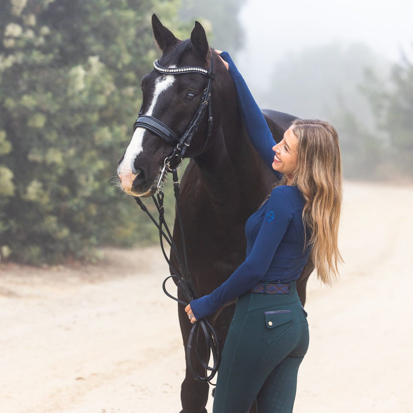 Kimberly Full Seat Breeches - Emerald Green - Equine Exchange Tack Shop