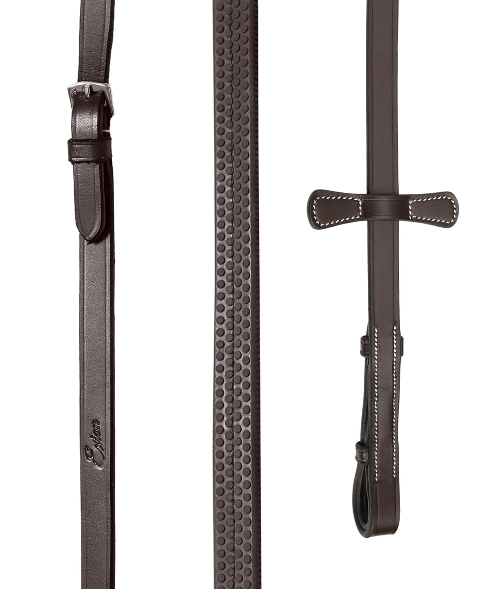 ExionPro Broad Crownpiece Designer Fully Adjustable Figure 8 Bridle with Reins  