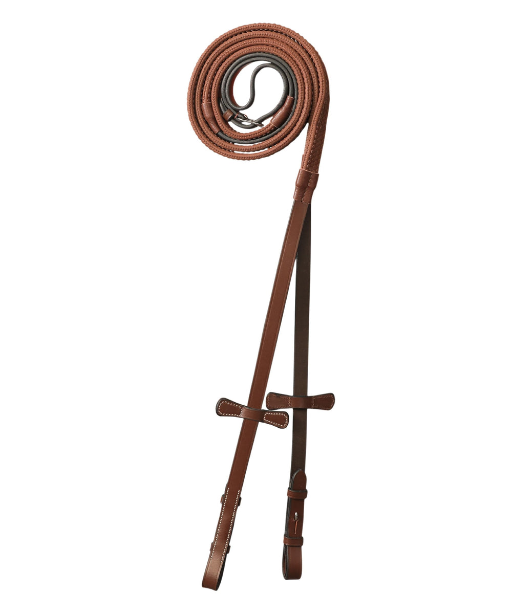 ExionPro Rubber Reins w/Leaf Style Stoppers - Equine Exchange Tack Shop