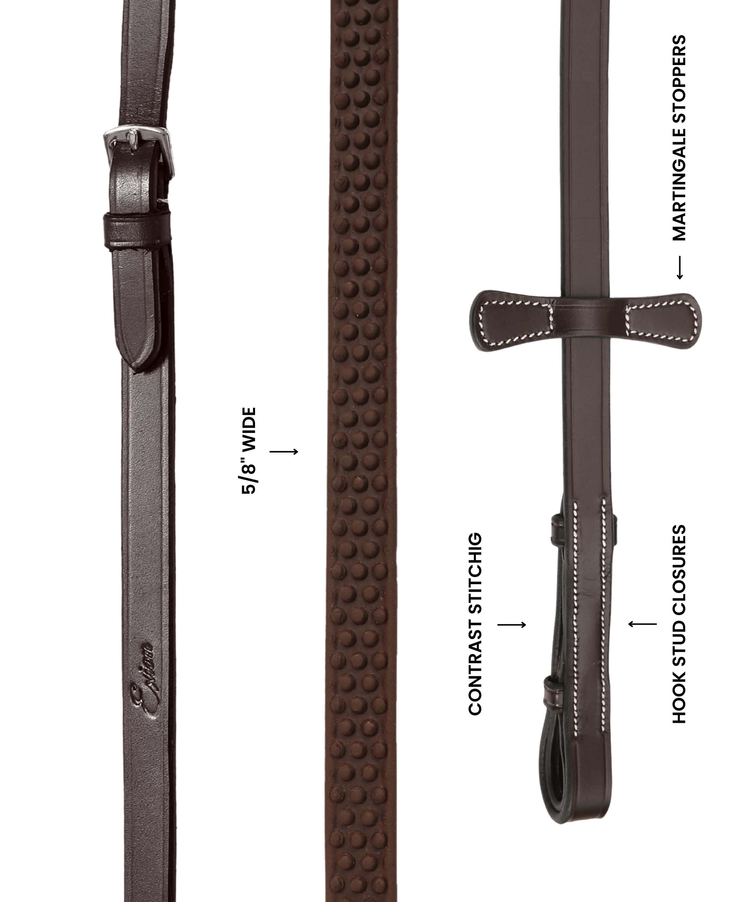 ExionPro Dotted Rubber Reins - Equine Exchange Tack Shop