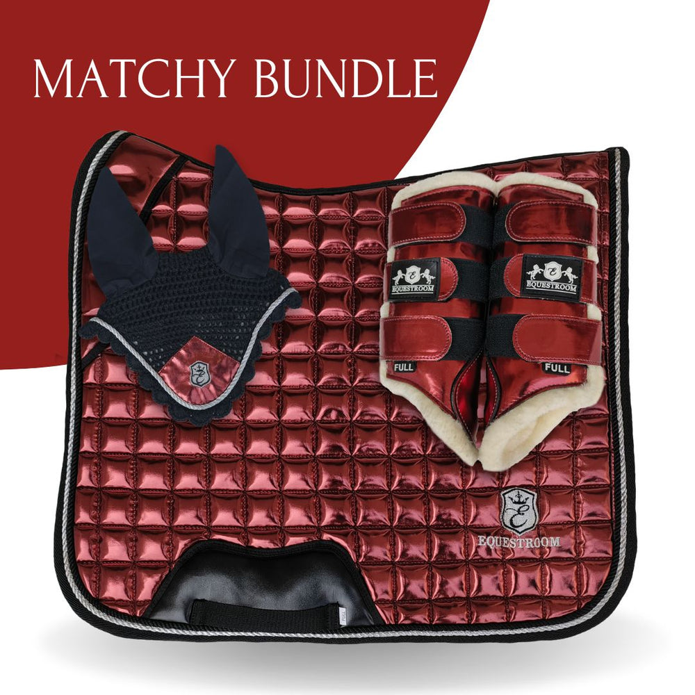 Electric Red Saddle Pad Set - Equine Exchange Tack Shop