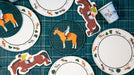 Equestrian Horse Riding Paper Cups (9 oz) | Recyclable Eco Cups for Horse Party, Kids Birthday, Derby or Pony Theme (x 12)  