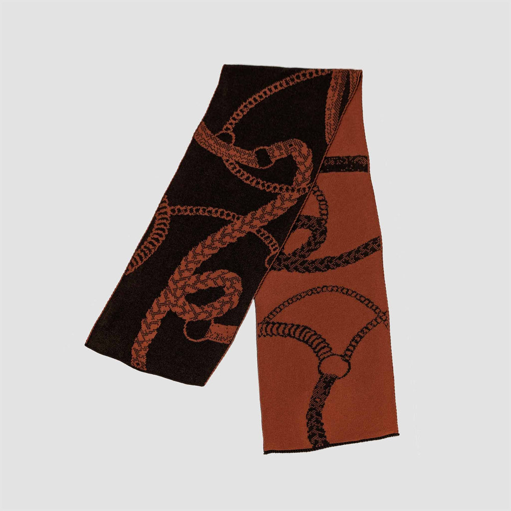 Cotton Sustainable Knit Scarf - Equestrian Straps - Equine Exchange Tack Shop