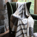 Cotton Sustainable Knit Plaid Throw Blanket - Equestrian Stable Stripe - Equine Exchange Tack Shop
