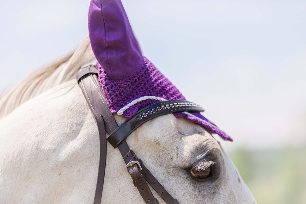 Purple Amethyst Fly Hat - Equine Exchange Tack Shop