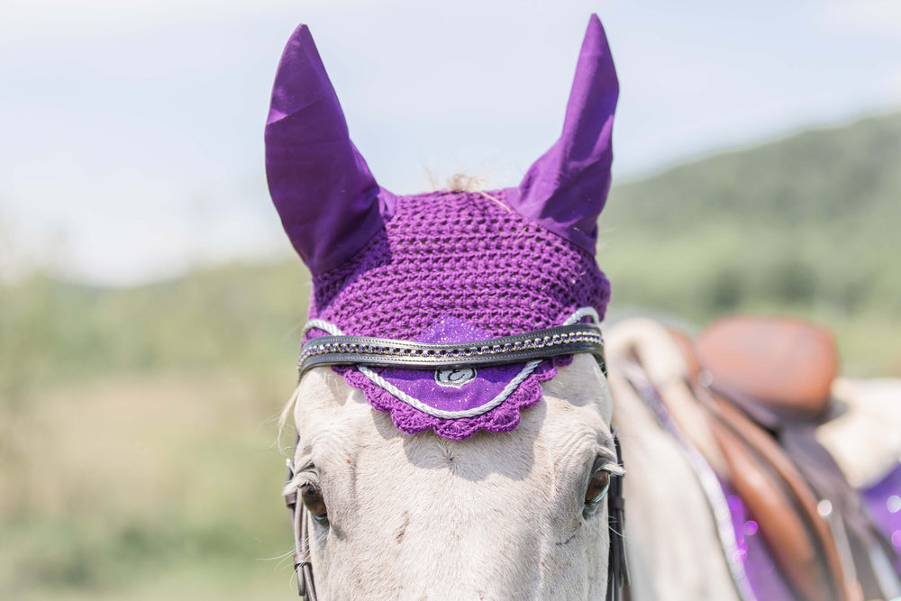 Purple Amethyst Fly Hat - Equine Exchange Tack Shop