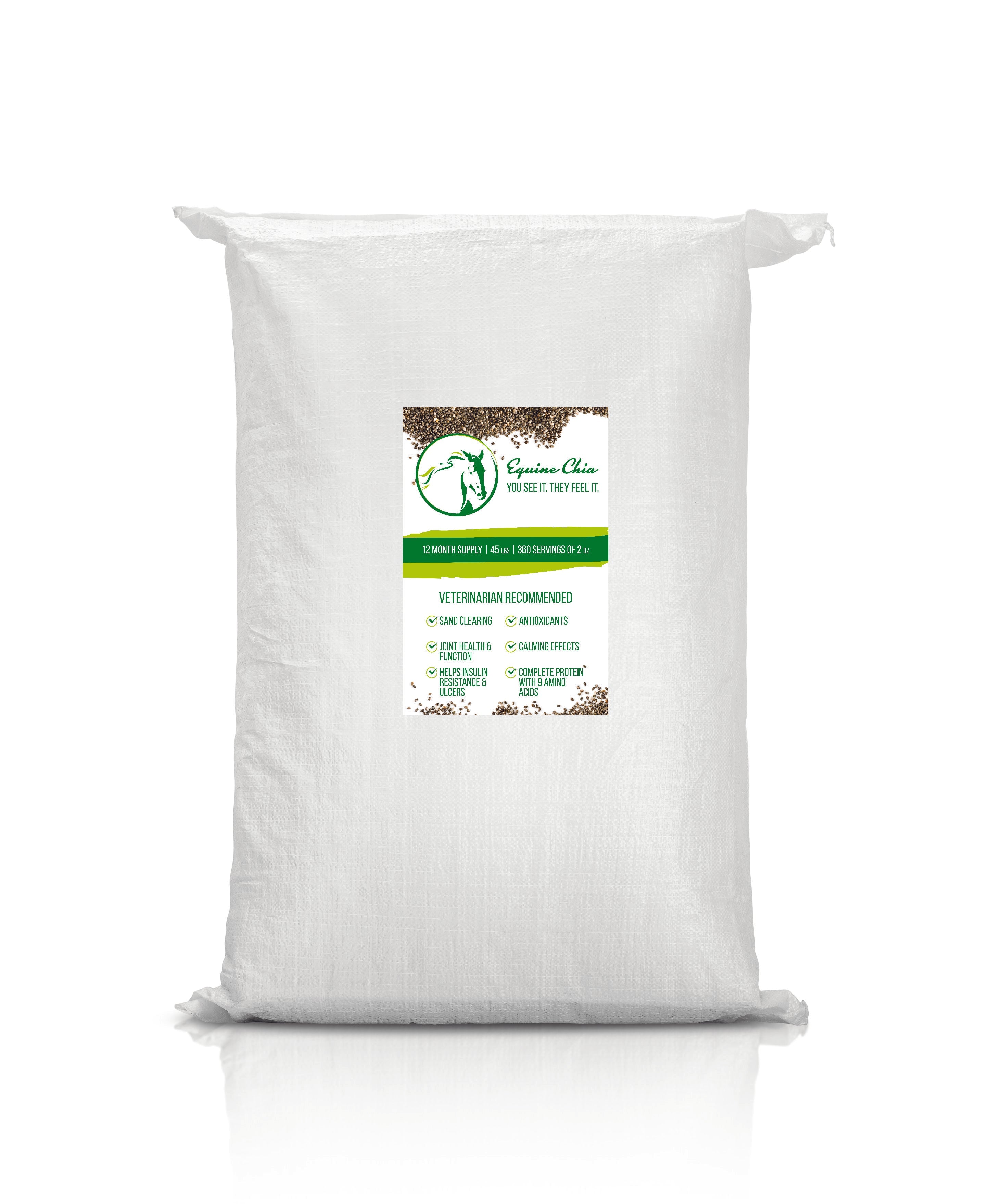 Regular Equine Chia Bulk Sacks (45 LB) - Equine Exchange Tack Shop