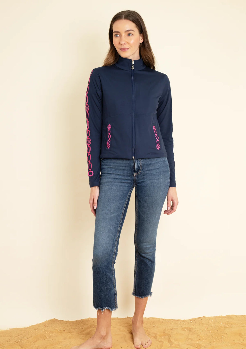 Equus Embroidered Zip Jacket