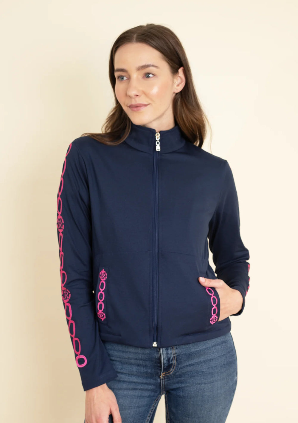 Equus Embroidered Zip Jacket