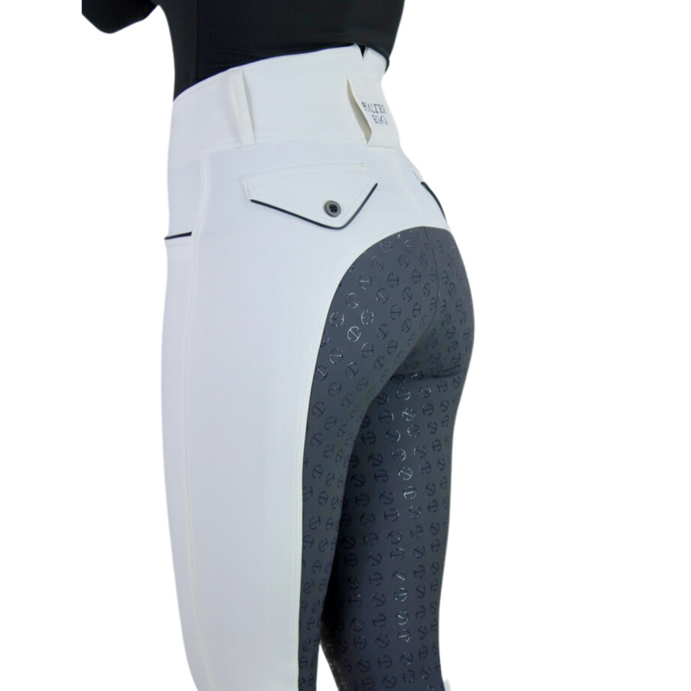 Evolution - High Waisted White Competition Breeches - Equine Exchange Tack Shop