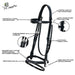 ExionPro Snap Snaffle Jumping Bridle with Rubber Reins - Equine Exchange Tack Shop