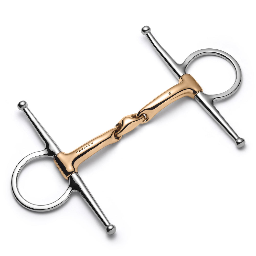 Full Cheek Lozenge Savor Gold Snaffle - Equine Exchange Tack Shop