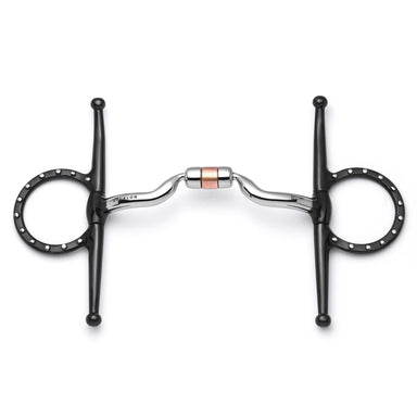Full Cheek Low Port Capsule Silver Dotted Snaffle - Equine Exchange Tack Shop