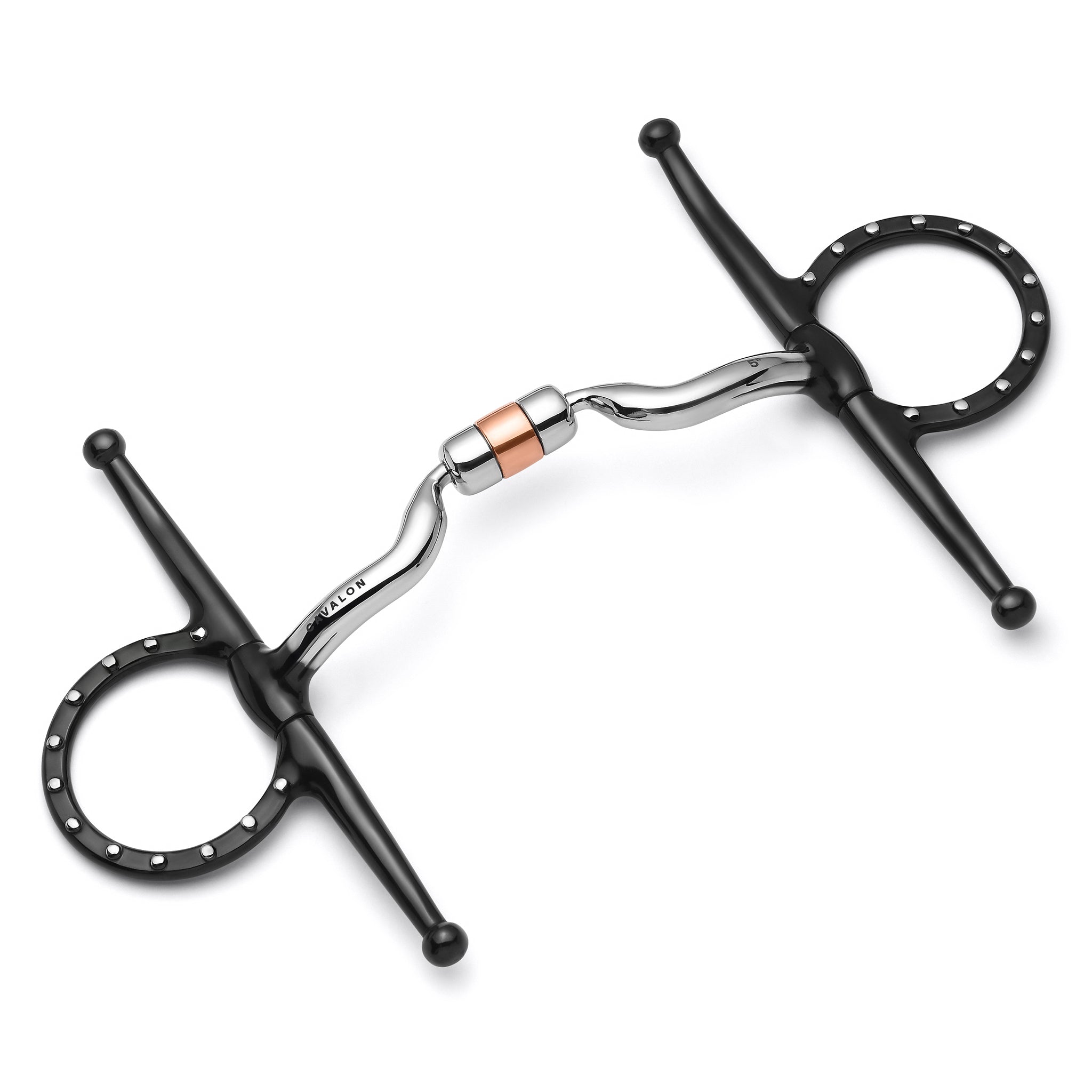 Full Cheek Low Port Capsule Silver Dotted Snaffle - Equine Exchange Tack Shop