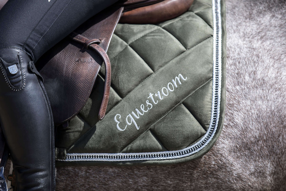 Sage Green Suede Saddle Pad - Equine Exchange Tack Shop