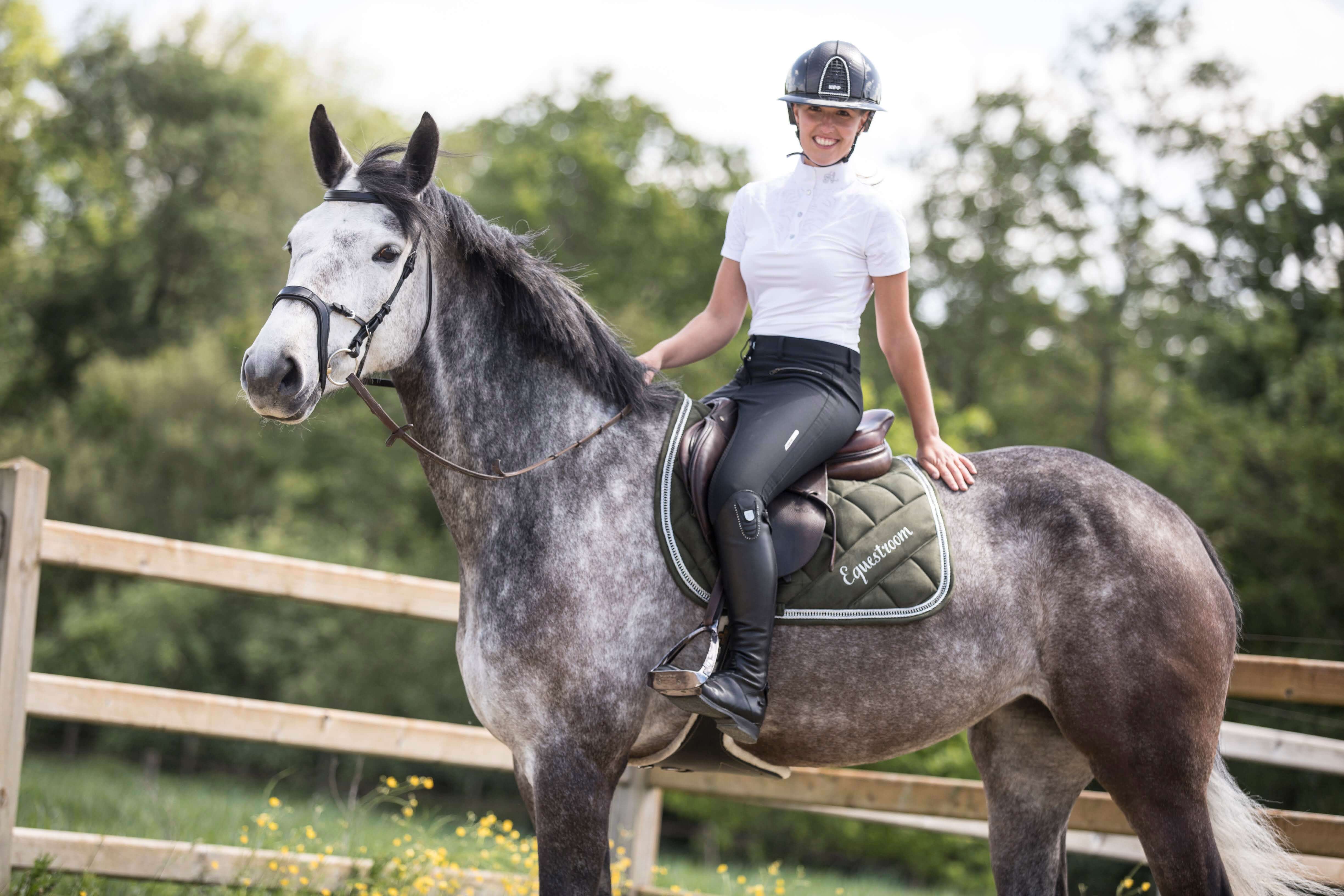 Sage Green Suede Saddle Pad Set - Equine Exchange Tack Shop