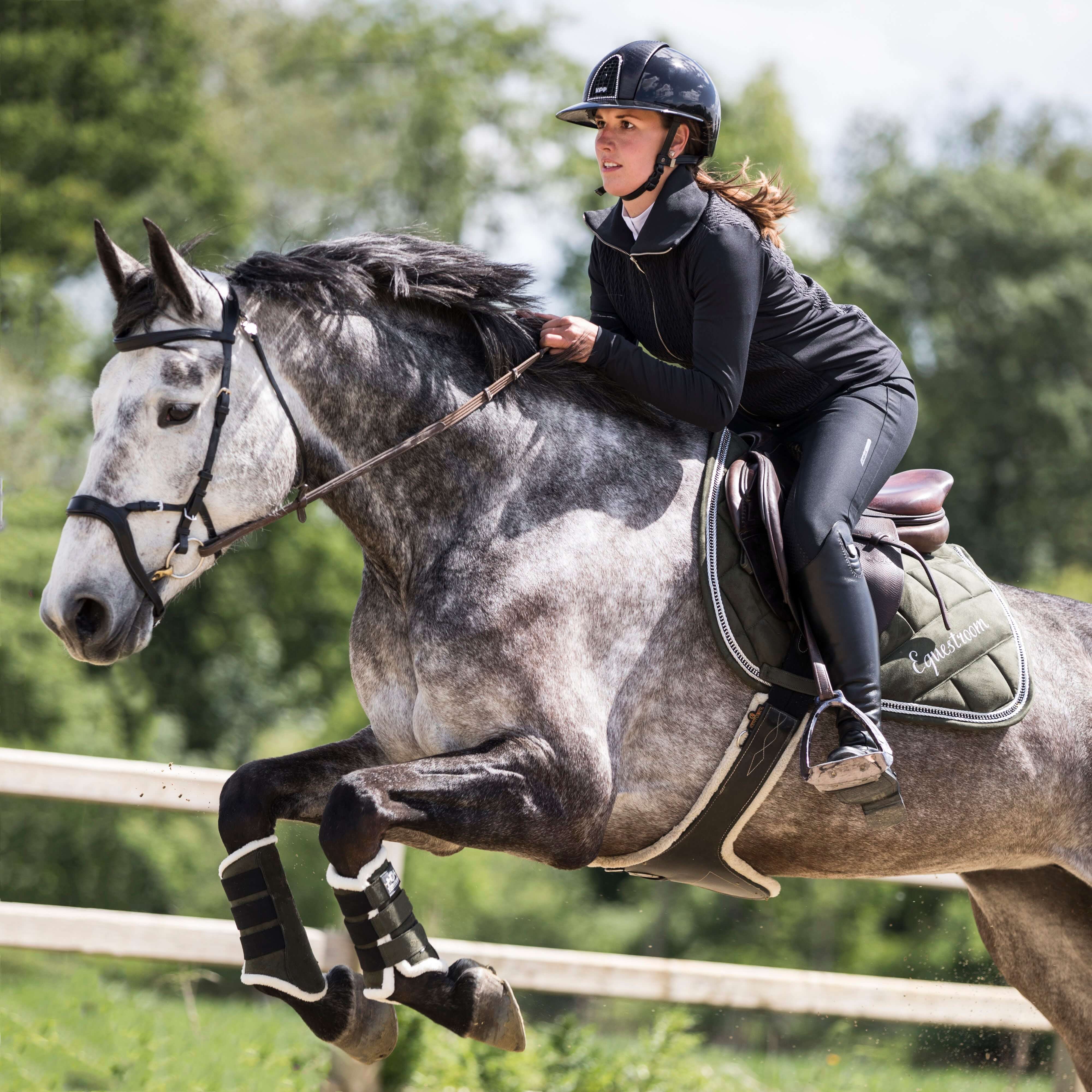 Sage Green Suede Saddle Pad - Equine Exchange Tack Shop