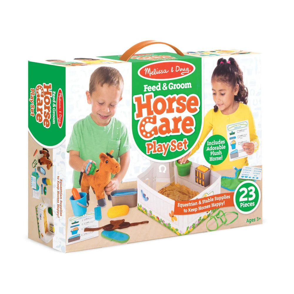 Horse Care Play Set - Feed and Groom - Equine Exchange Tack Shop