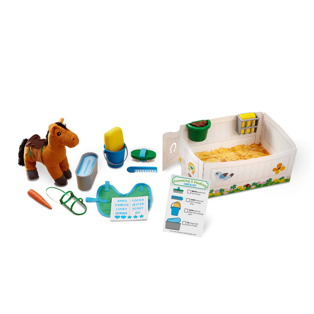 Horse Care Play Set - Feed and Groom