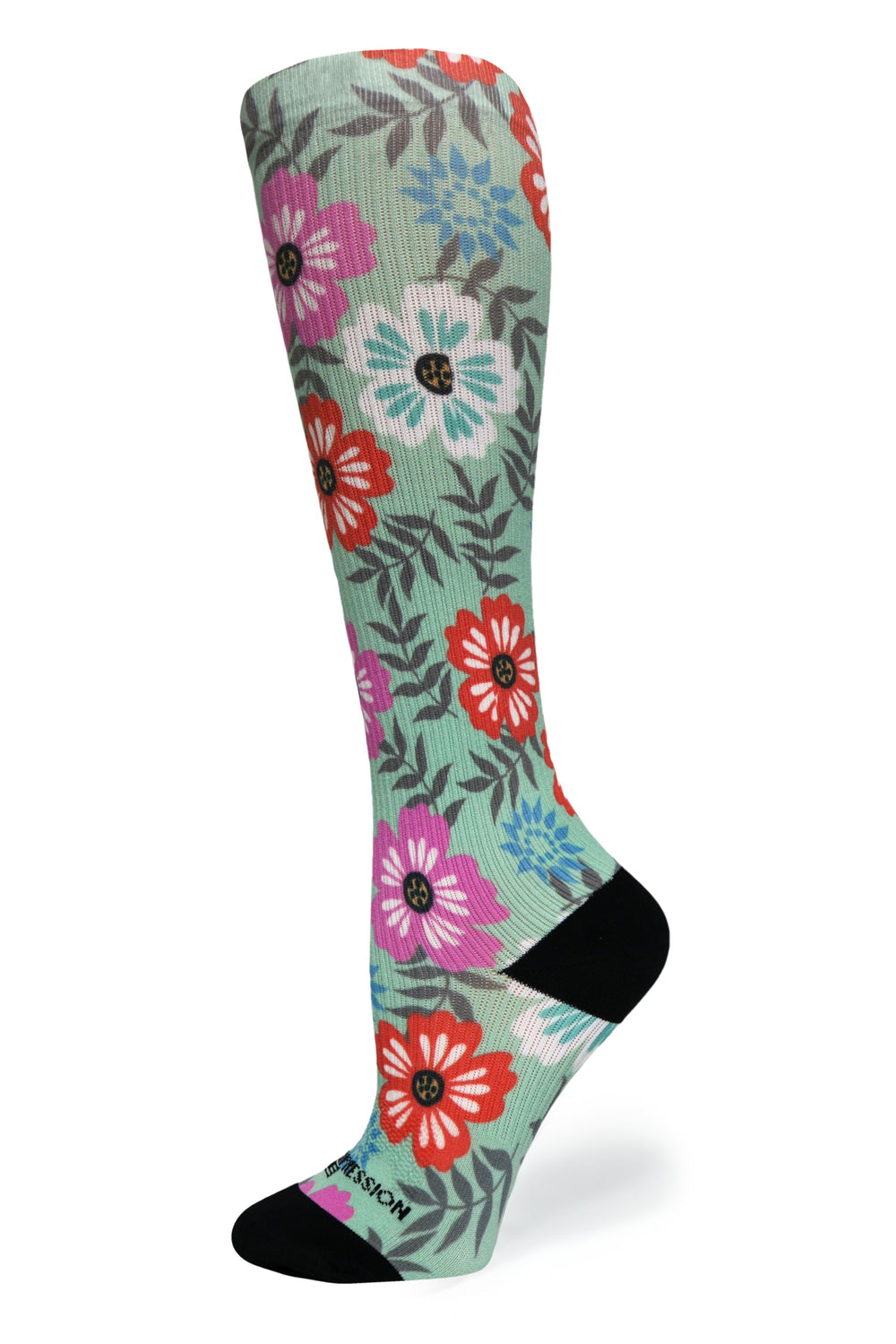 Floral Details Compression Socks - Equine Exchange Tack Shop