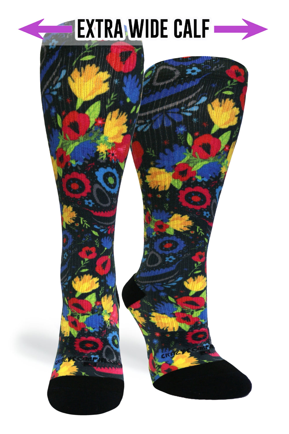 Flower Faces Compression Socks - Equine Exchange Tack Shop
