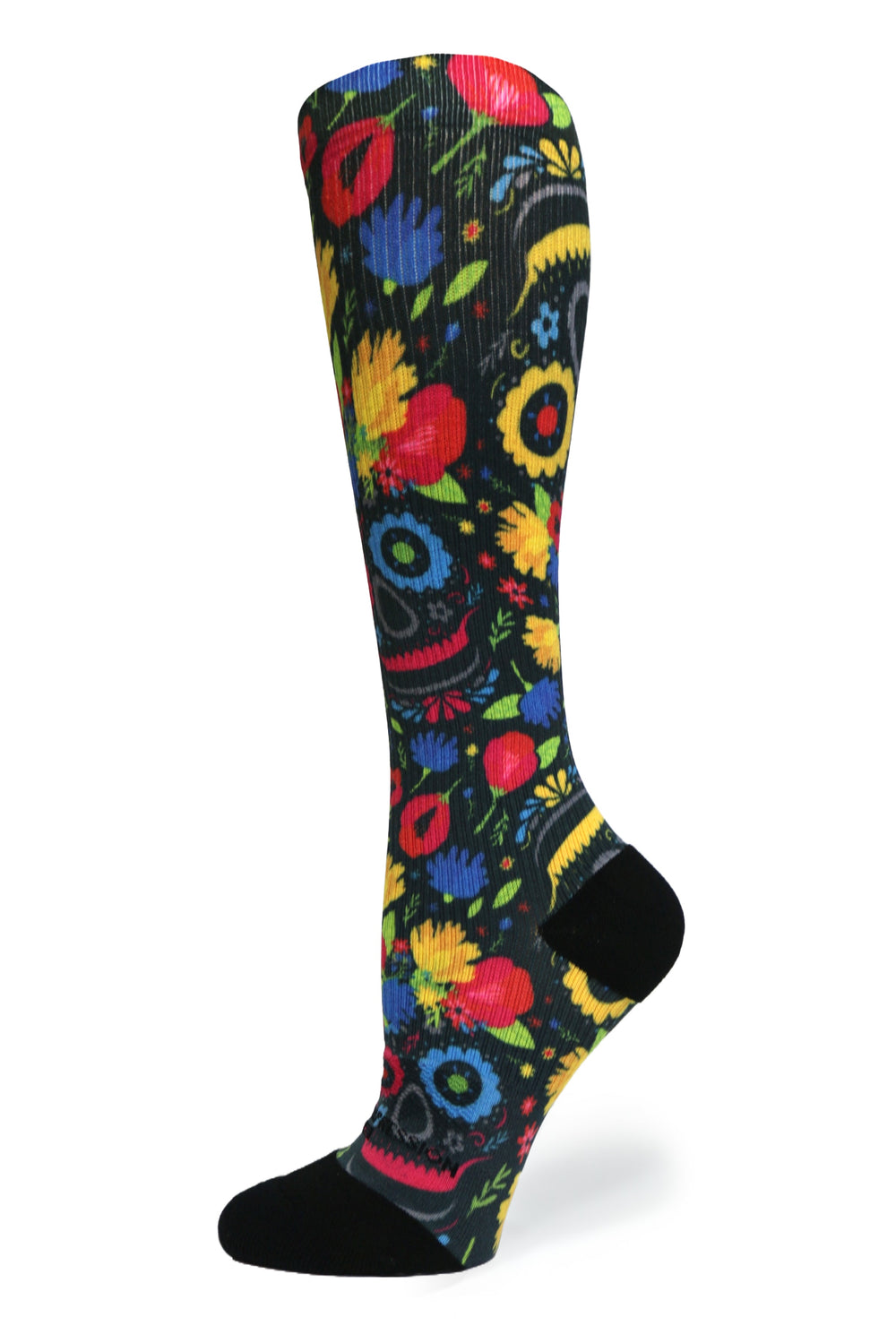 Flower Faces Compression Socks - Equine Exchange Tack Shop