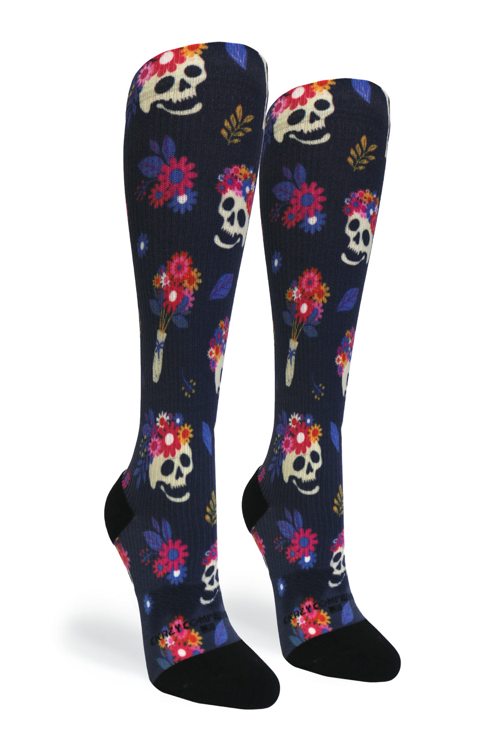 Flower Hair Compression Socks - Equine Exchange Tack Shop