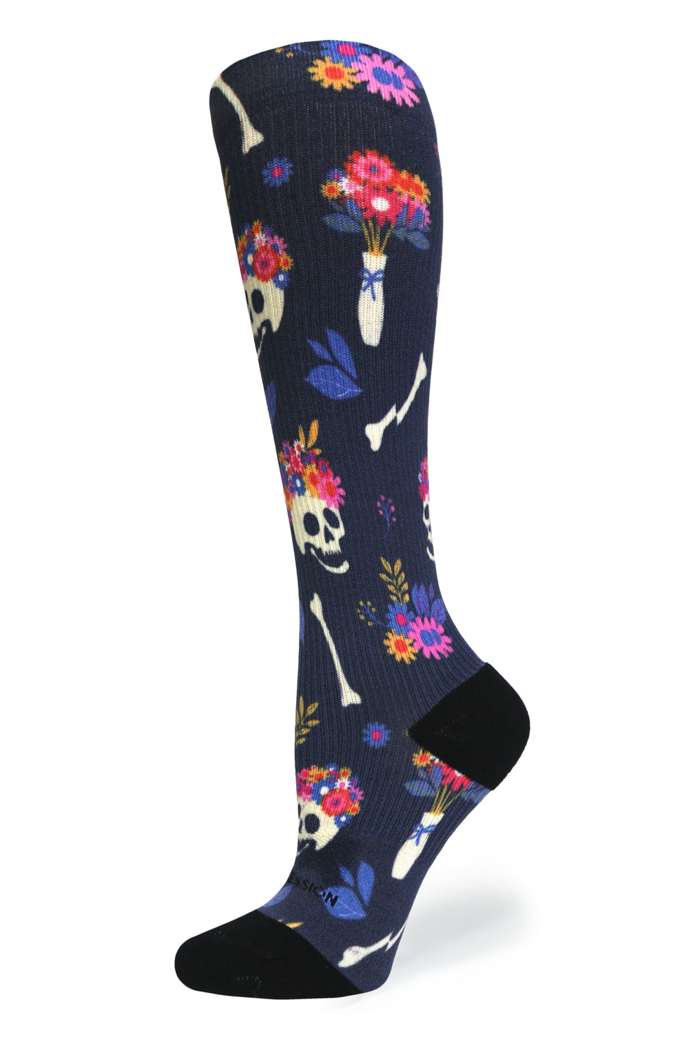 Flower Hair Compression Socks - Equine Exchange Tack Shop
