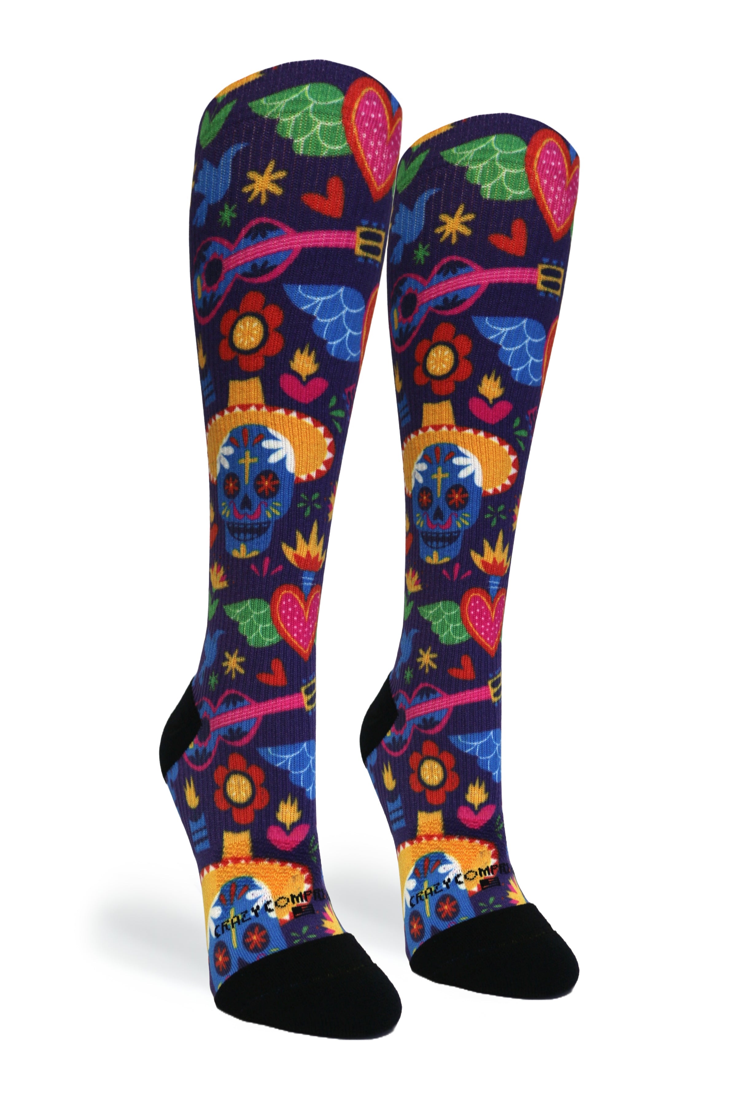 Flying Hearts Compression Socks - Equine Exchange Tack Shop