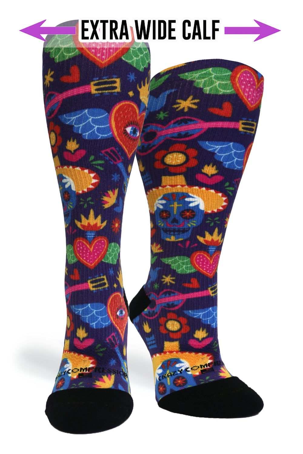 Flying Hearts Compression Socks - Equine Exchange Tack Shop
