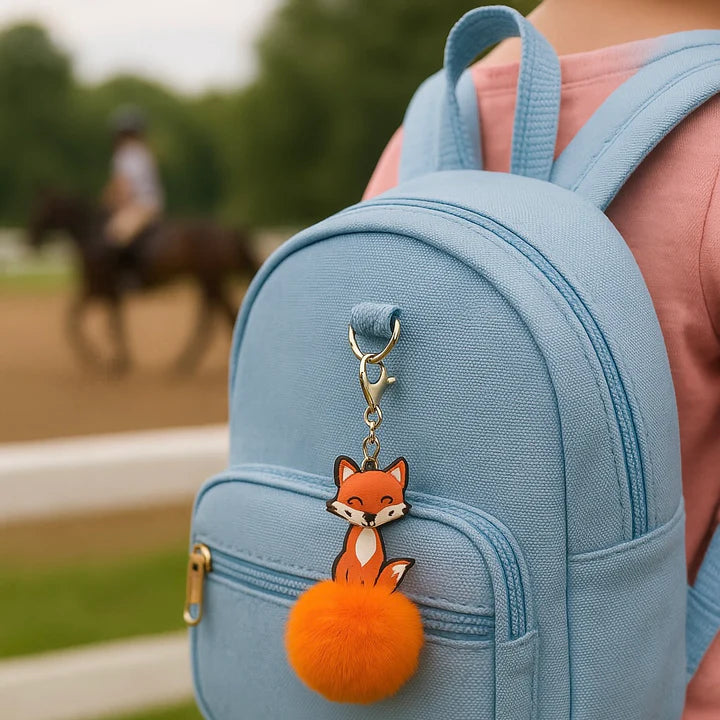 Fox PomPom Key Chain